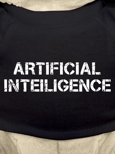 Artificial Intelligence Text Grunge Vektor