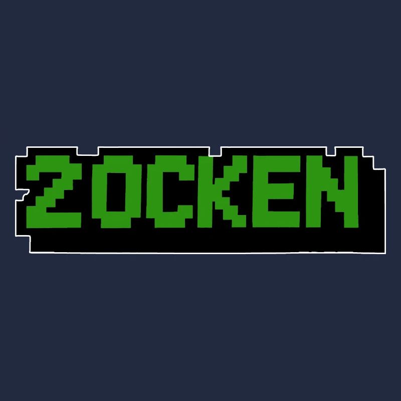 Lettering Zocken Retro Computer