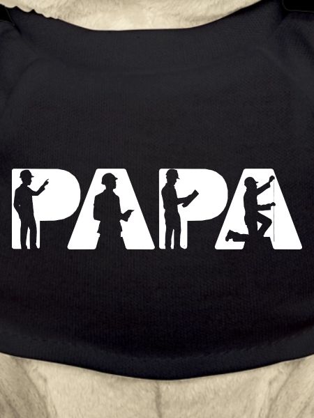 Papa Engineer Construction Silhouettes