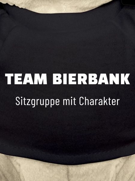 Team Bierbank. Sitzgruppe mit Charakter. 