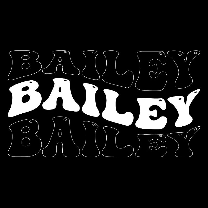 Funny Bailey Groovy 4 Men Women Cool Bailey Tie