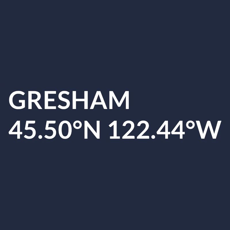 Coordonnées de Gresham, Oregon, États-Unis