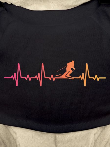 skiing ski Sunset heartbeat skiing
