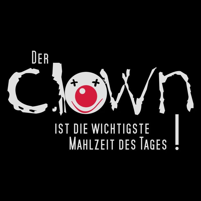 Clown gefrühstückt