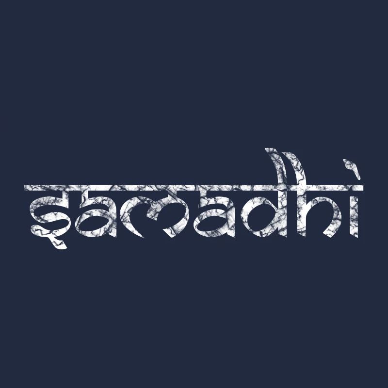 Samadhi lettering in Sanskrit script