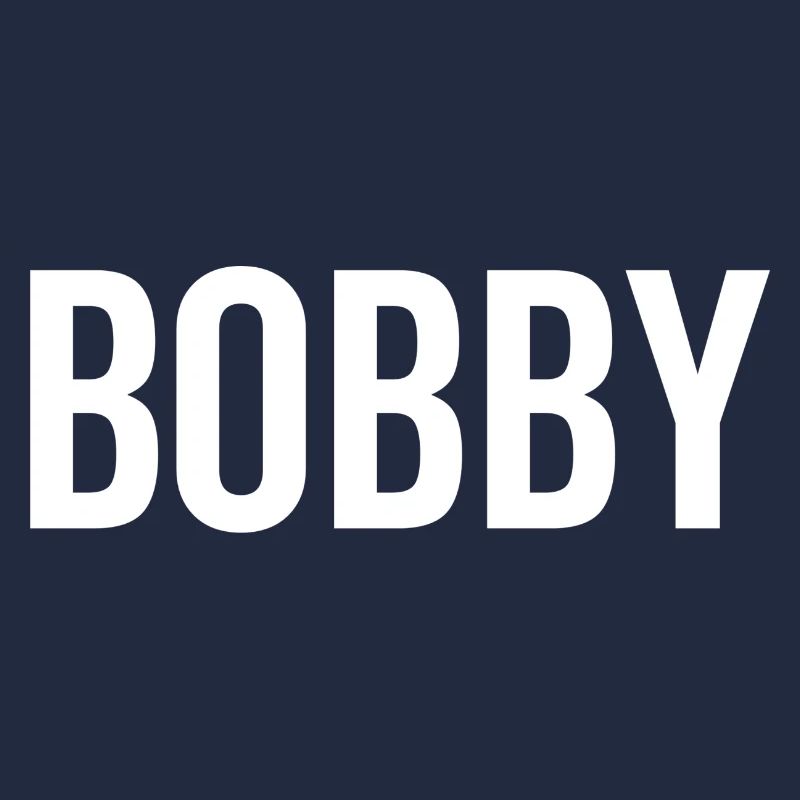 Bobby Custom Name Font Text Birthday
