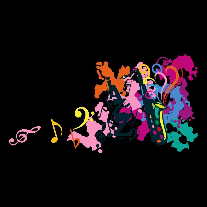 Saxophone Music Note Key G Fancy