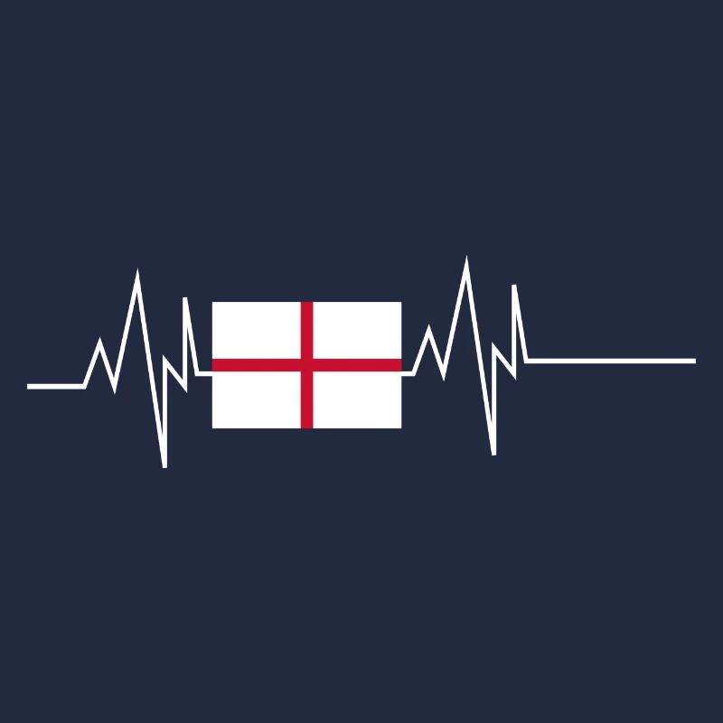 Drapeau de l’Angleterre Heartbeat