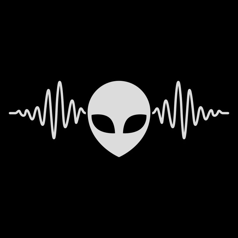 Frequenz Puls Alien Kopf