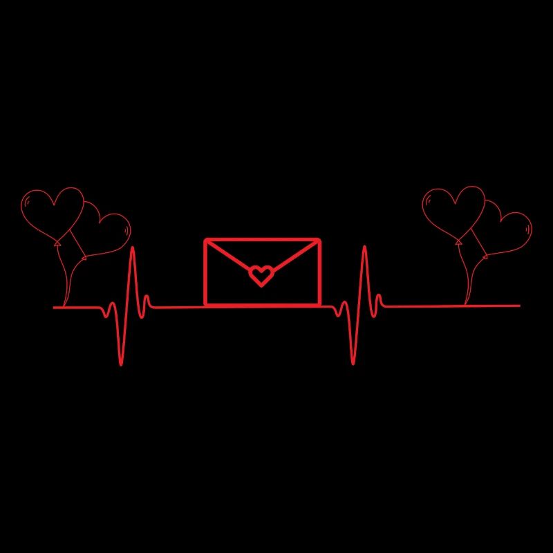 Love Herzschlag Valentinstag