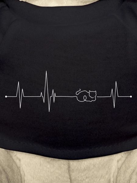 Cat heartbeat white