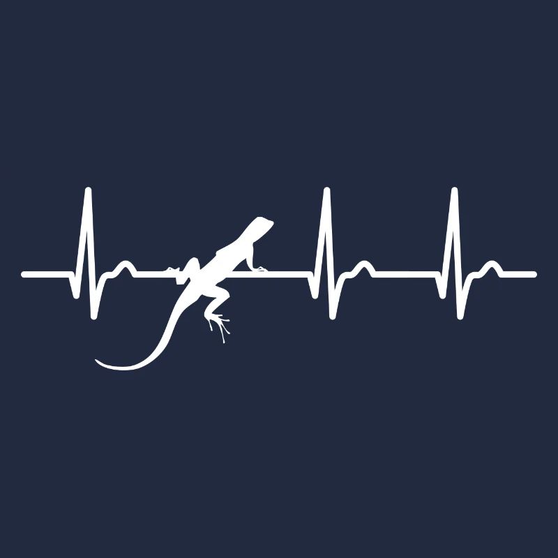 ECG curve - heart curve - pulse - lizard - nature