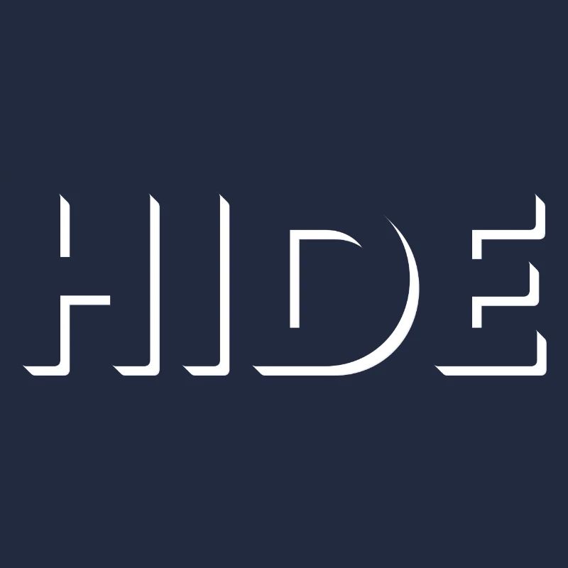 HIDE, blanc fantastique effet d’espace vide!