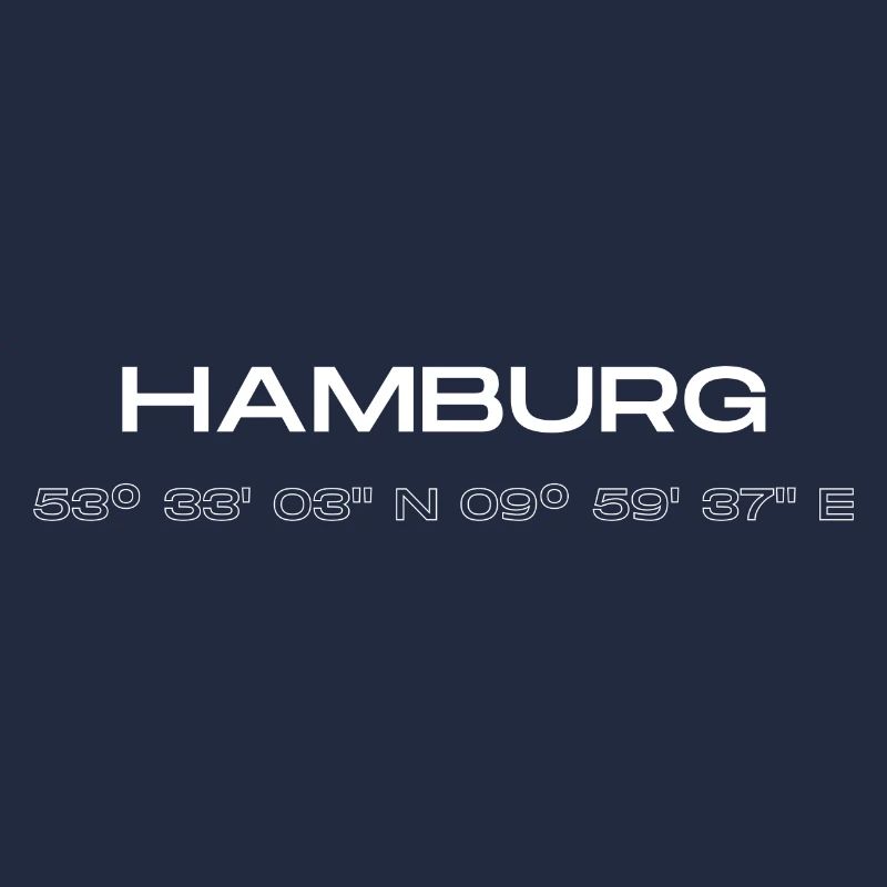 les coordonnées de Hambourg