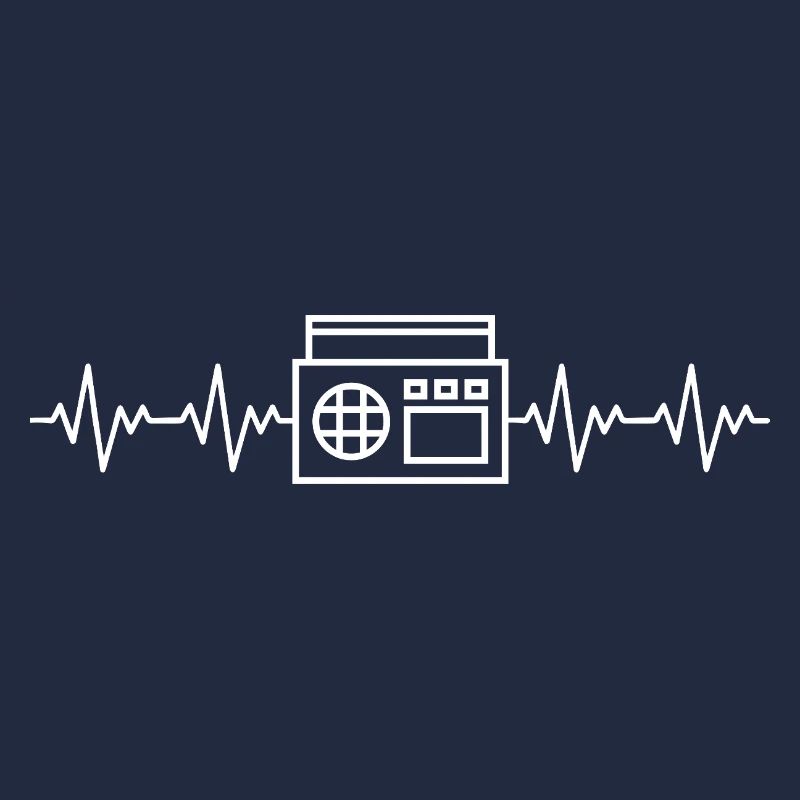 Ghettoblaster EKG Herzschlag