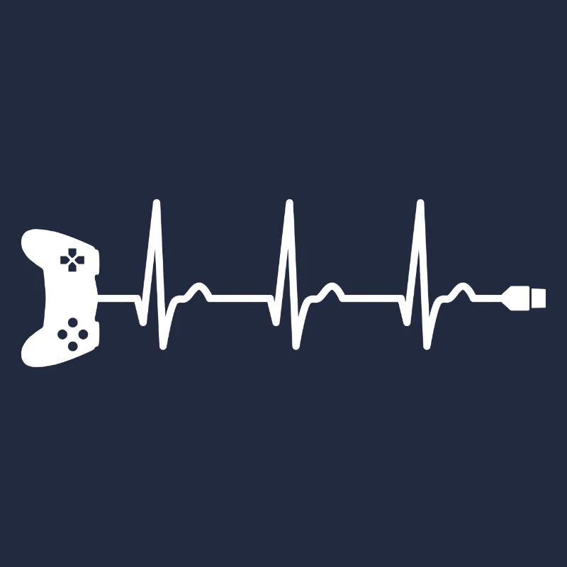 EKG - Herzkurve - Puls - Gamer - Controller