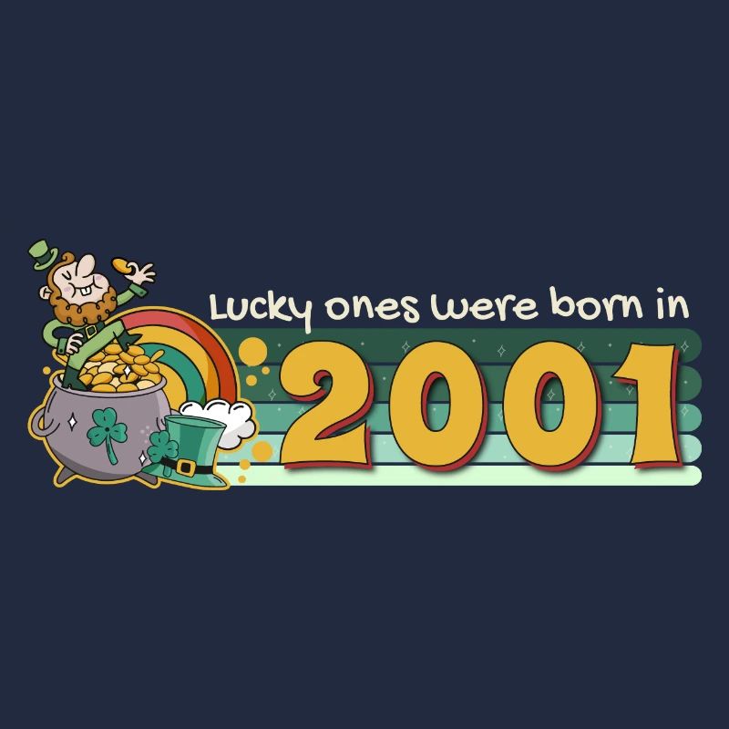 Lucky Ones Were Born in 2001 tee St. Patrick's