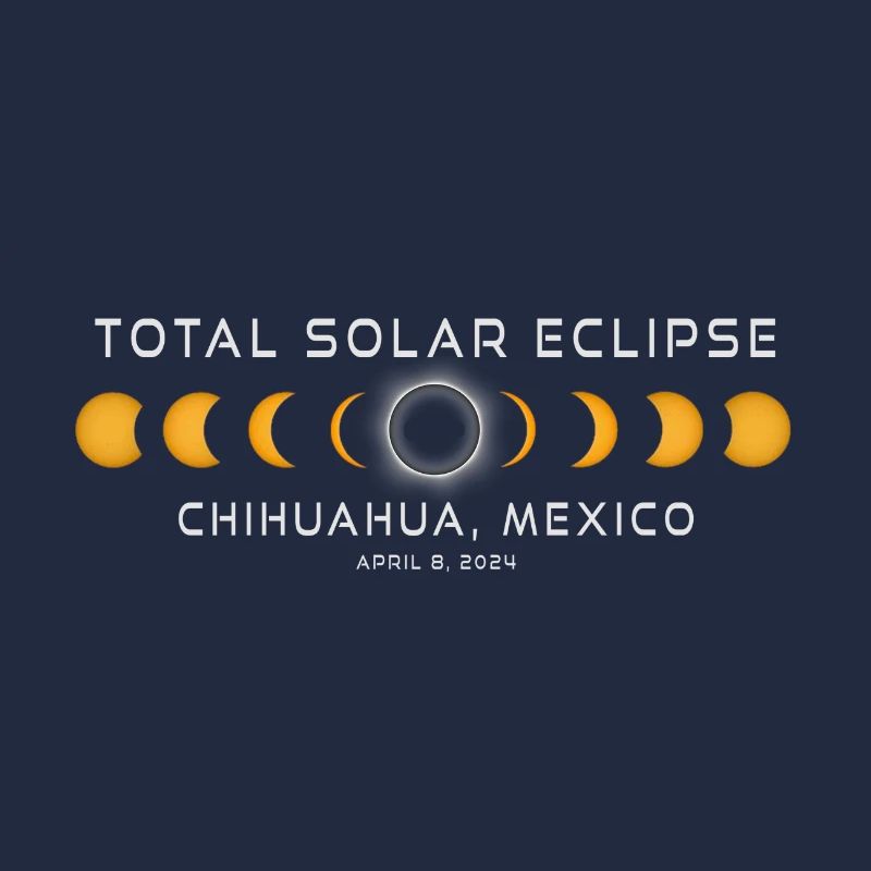 Chihuahua Mexique Eclipse de Soleil 2024 8 avril