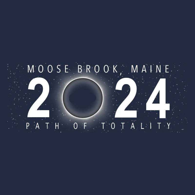 Éclipse solaire Moose Brook Maine 8 avril 2024