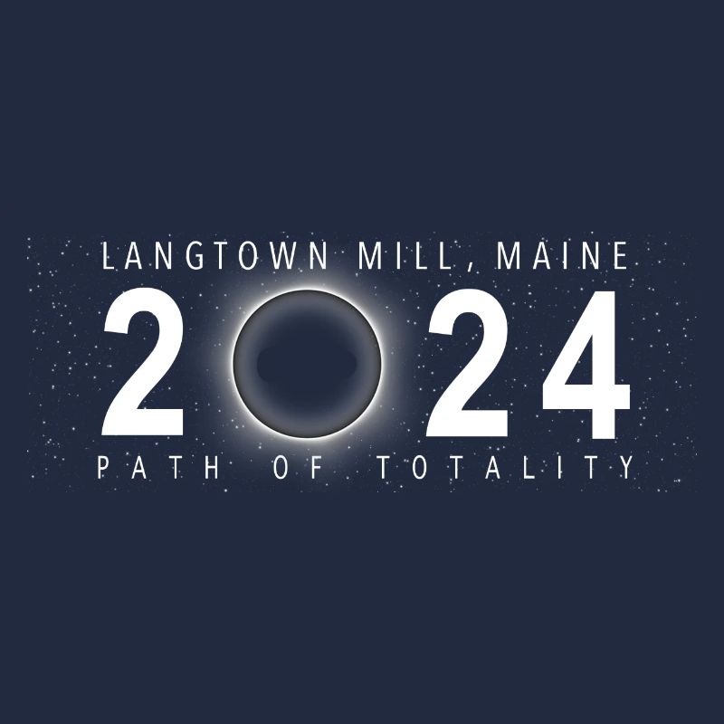Eclipse de Soleil Langtown Mill Maine 8 avril 2024