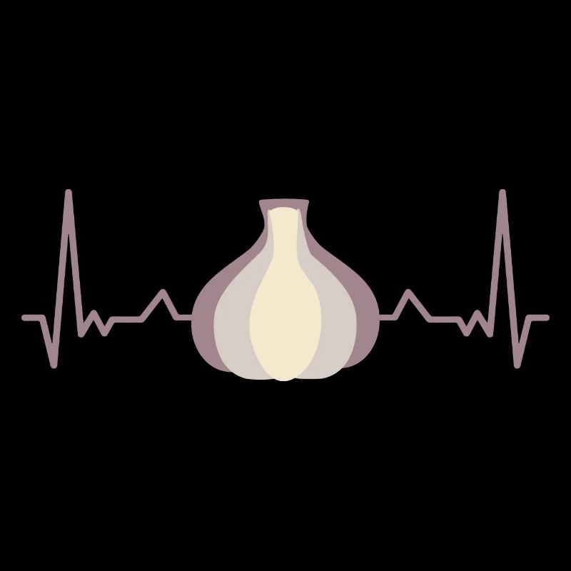 Knoblauch EKG Kardiogramm