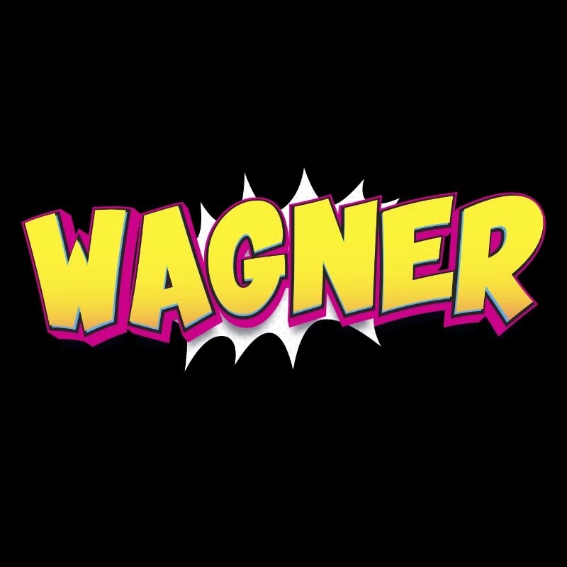 Wagner Custom Name Comic Book Style Pop Art,