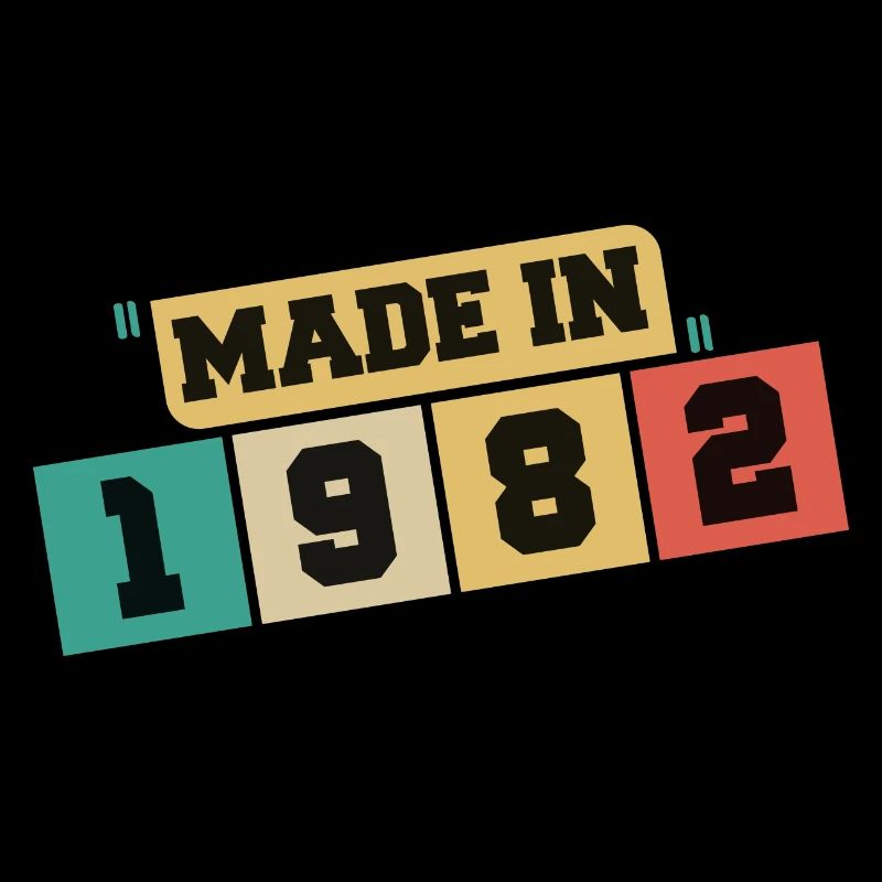 1982 anniversaire 1982 né en 1982 anniversaire