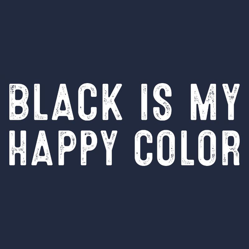 Le noir est ma déclaration de couleur heureuse pour les âmes audacieuses