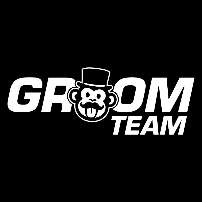 Team Groom Affe Lustig