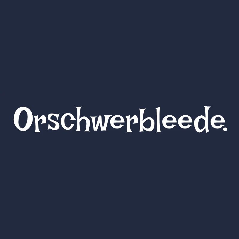 Orschwerbleede Saxon Saxon dialect Ossi