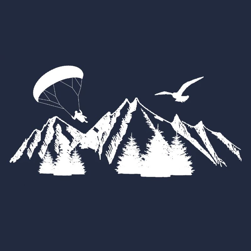 Paraglider in den Bergen