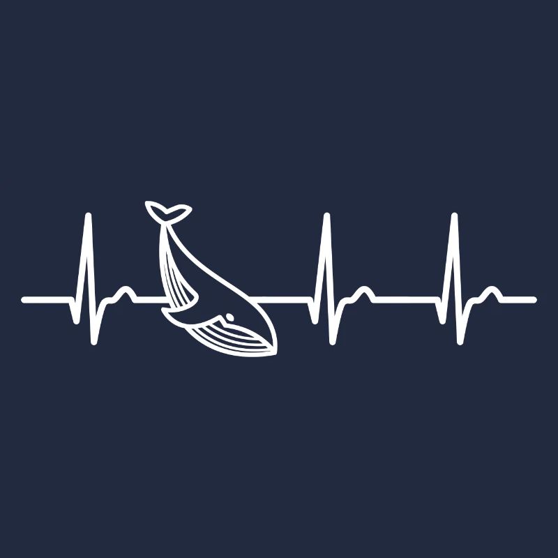 ECG curve - heart curve - pulse - whale - nature