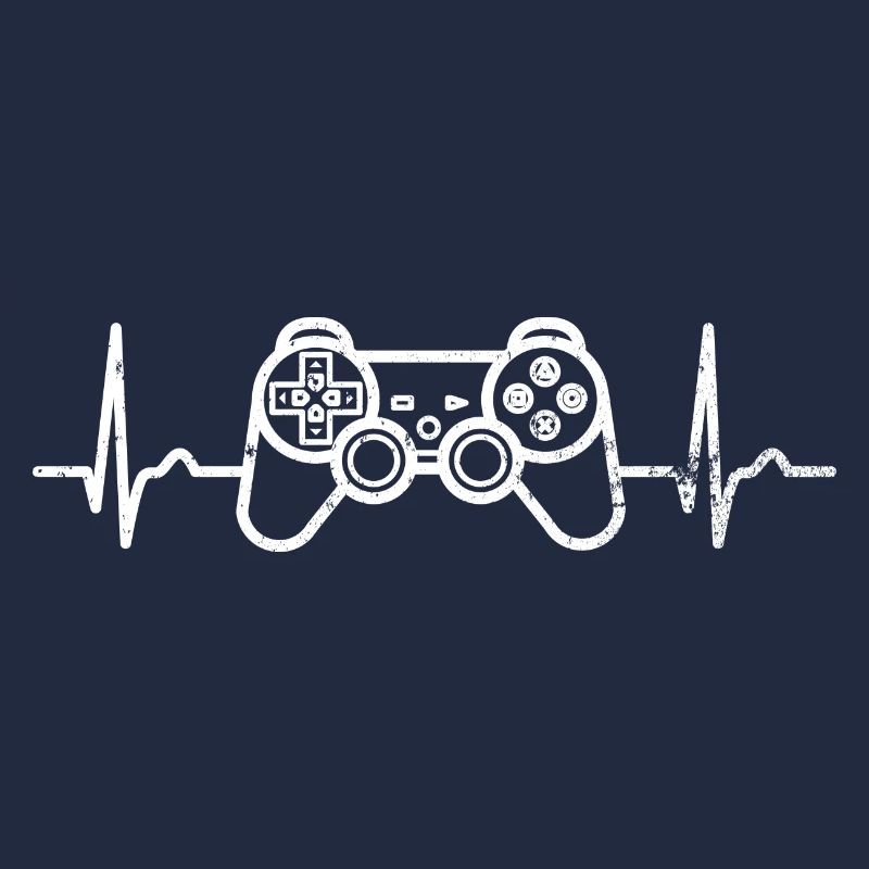 EKG - Herzkurve - Puls - Gamer - Controller