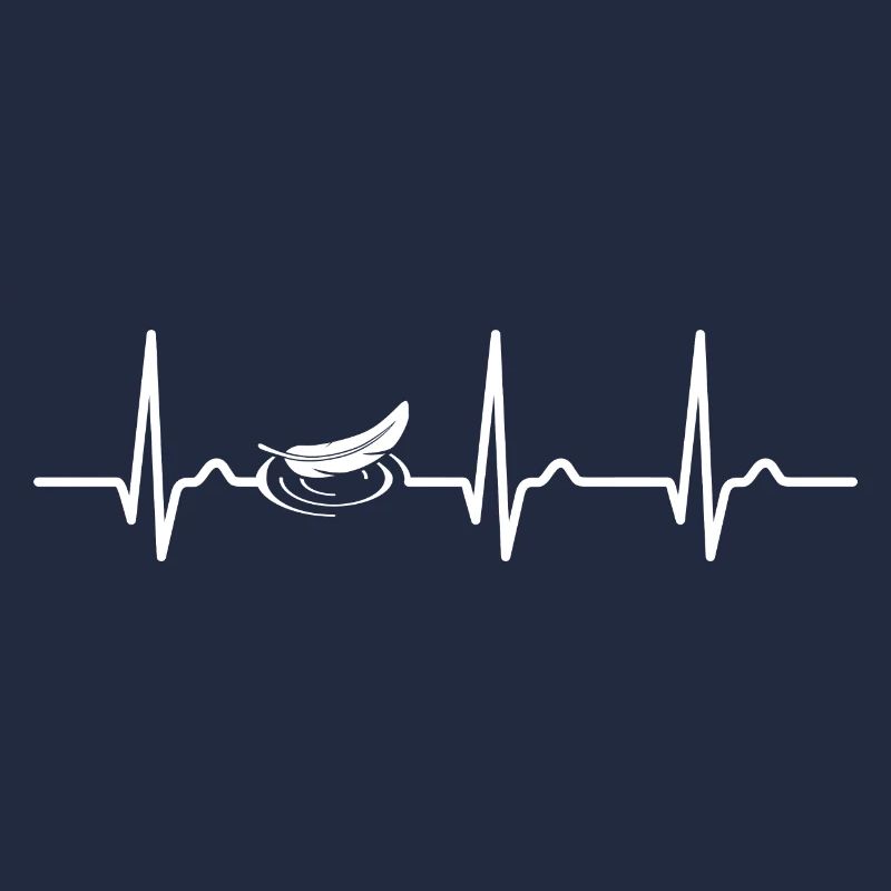 Courbe ECG - courbe cardiaque - source - eau - silence