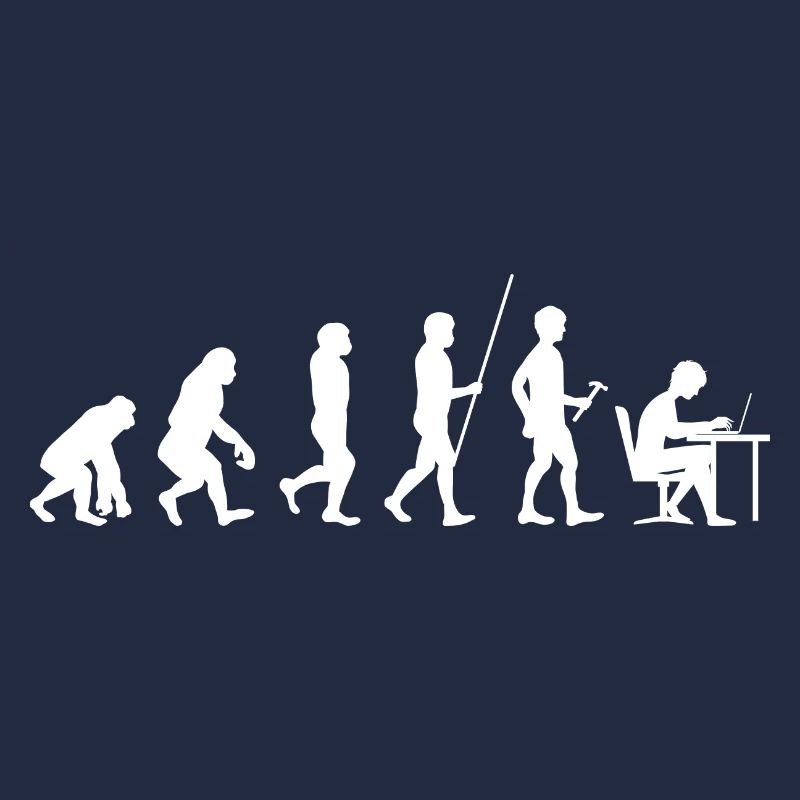 Evolution Work Man Funny Worker Humor