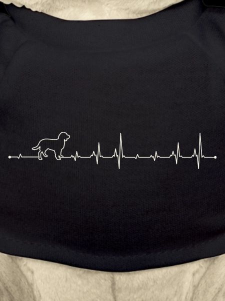Canine Heartbeat Line Art