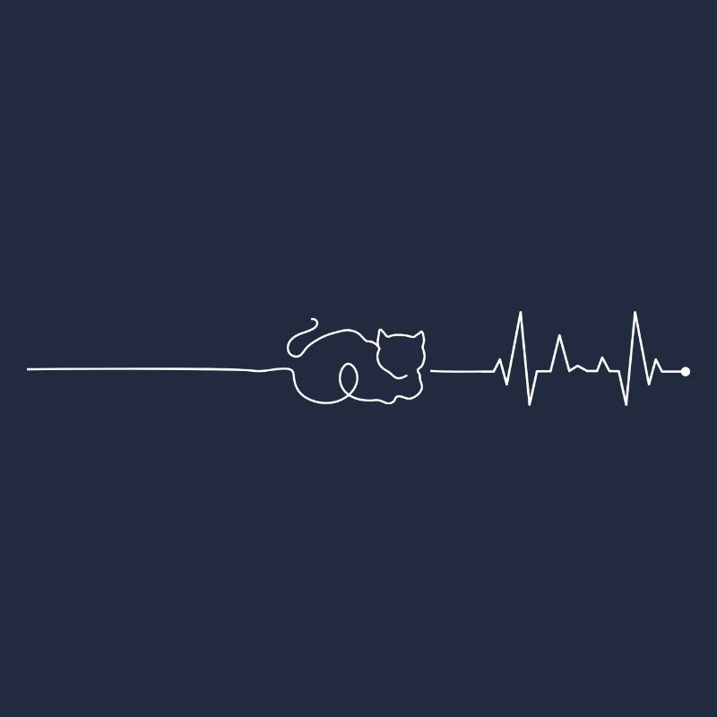 Chat battant de cœur