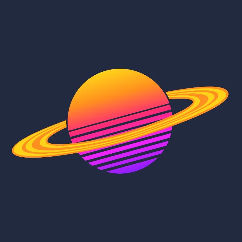 Synthwave Saturn