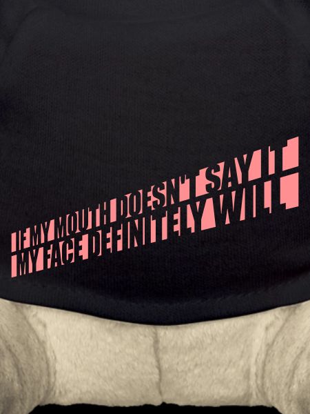 my face definitely will