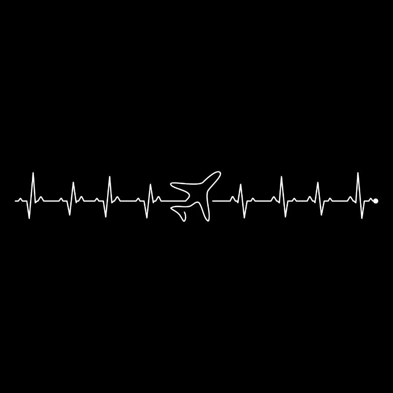 Aviation Heartbeat Line Design
