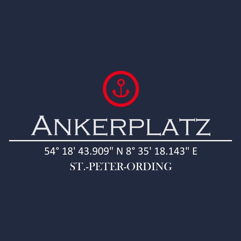 Ankerplatz St. Peter-Ording roter Anker