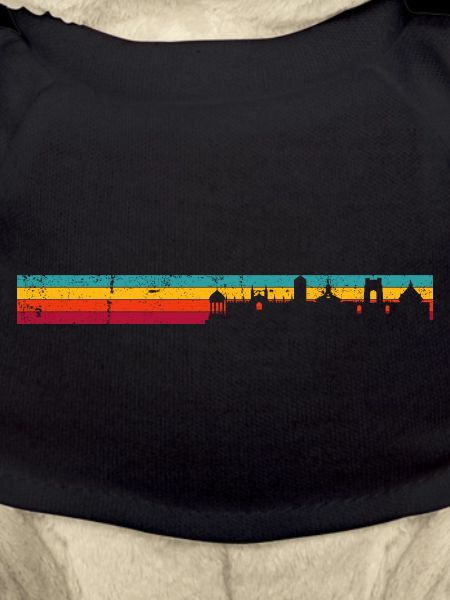 Retro Rainbow Skyline