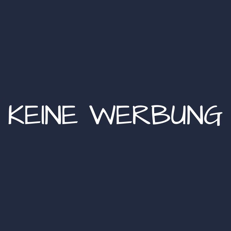 Keine Werbung – Briefkasten-Aufkleber Textdesign