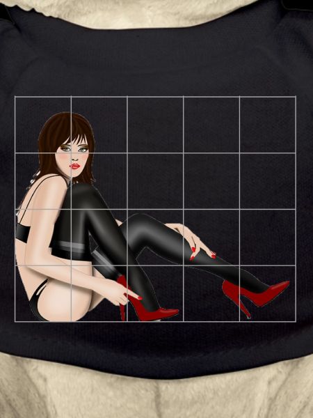 sexy Lady hinter Gittern