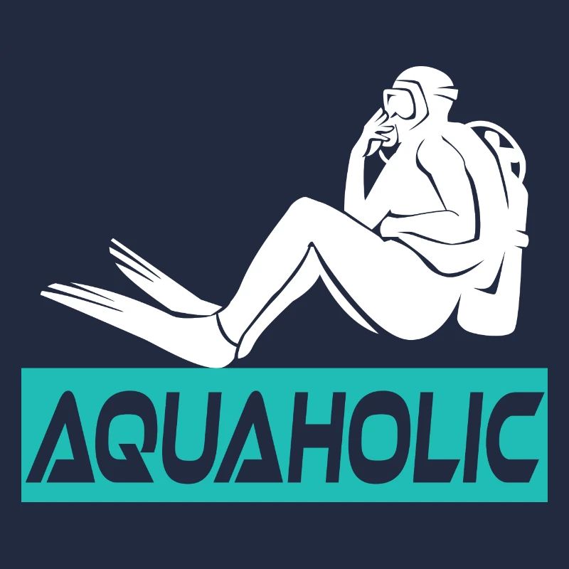 Plongeur aquaholic scuba diving
