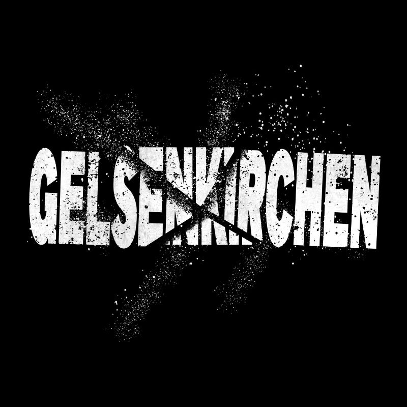 Gelsenkirchen Deutschland Schrift Grunge Splash