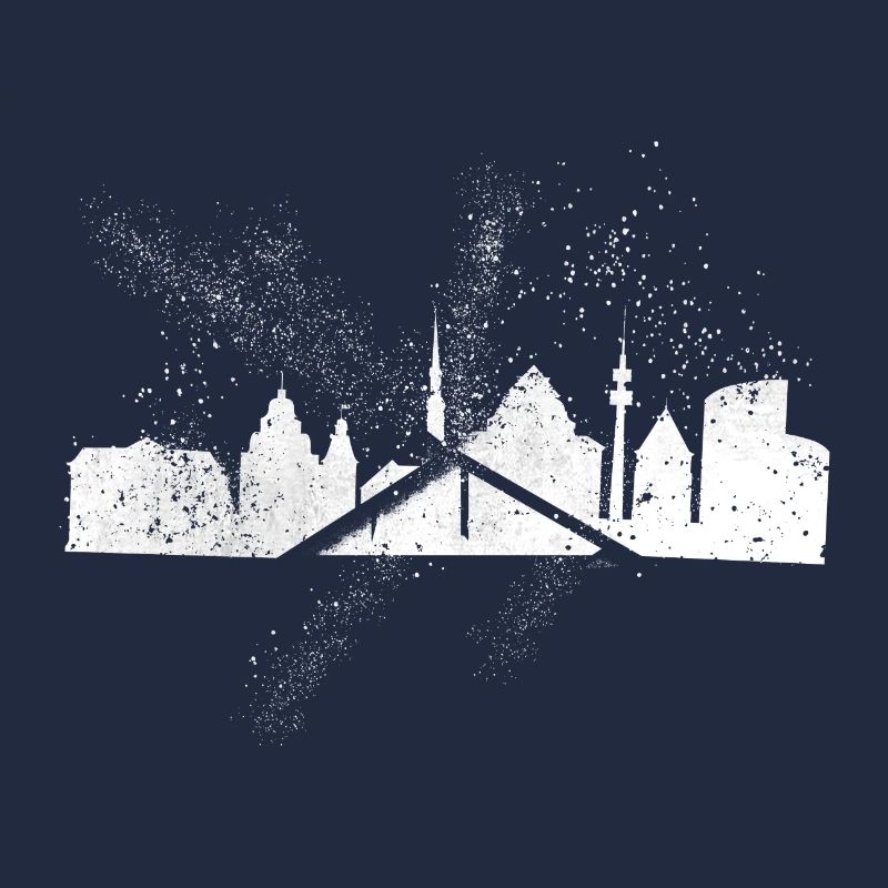Dortmund Germany City Skyline Grunge Splash