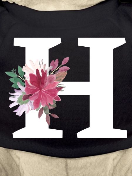 Letter h floral