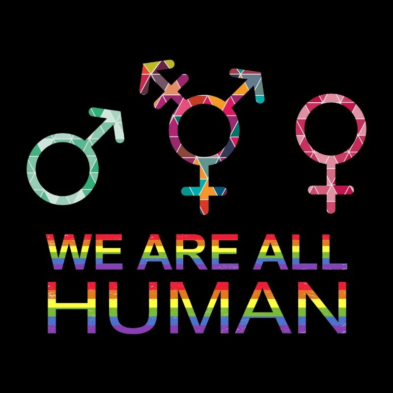 Wir sind alle Menschen LGBT Geschlechtssymbole