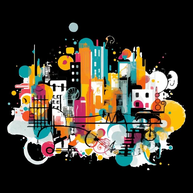 Colorful urban art